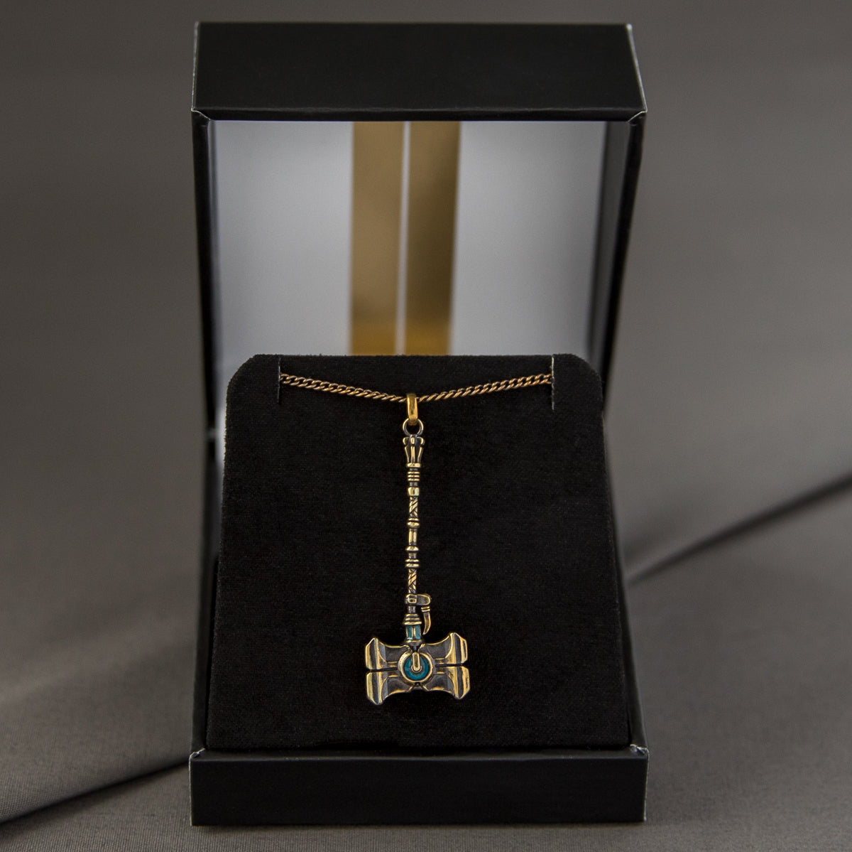 League of Legends X RockLove ARCANE Jayce Mercury Hammer Necklace Jewelry decoration