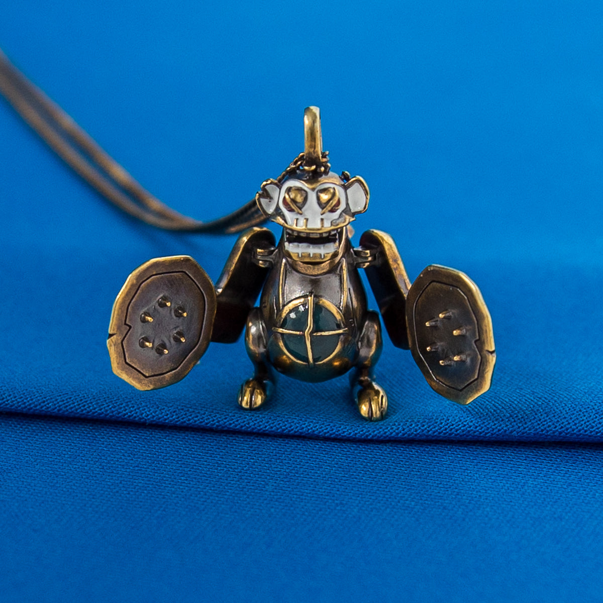 League of Legends X RockLove ARCANE Jinx Mechanical Monkey Necklace Jewelry decoration
