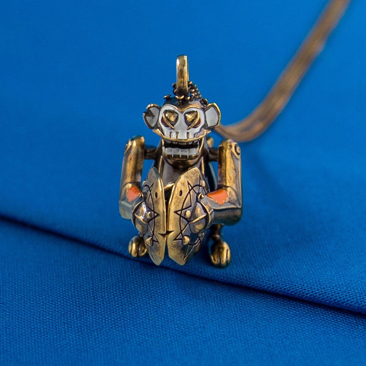 League of Legends X RockLove ARCANE Jinx Mechanical Monkey Necklace Jewelry decoration