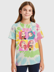KPop Demon Hunters Mira Tie-Dye Kids T-Shirt