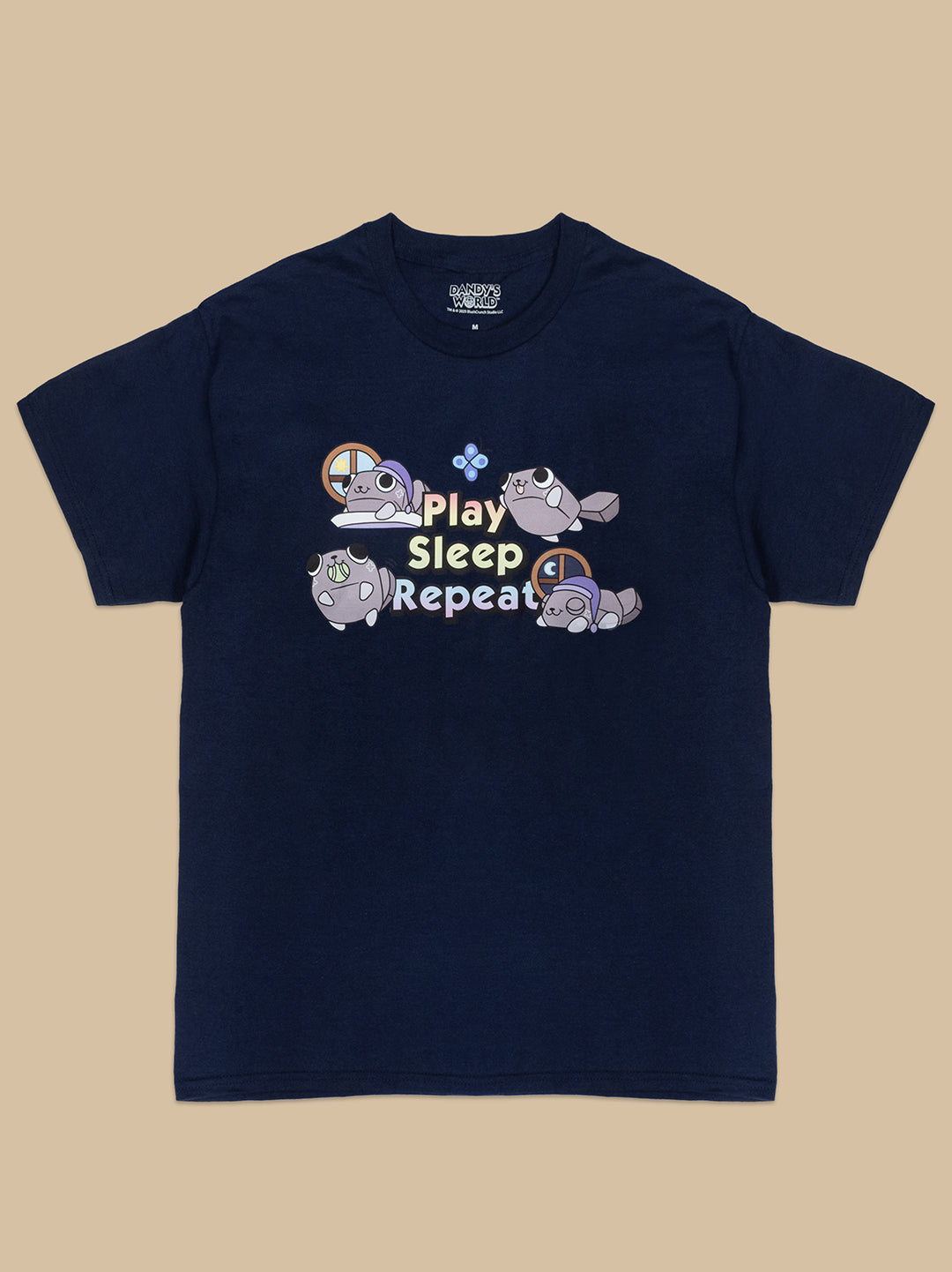Dandy's World Pebble Play Sleep Repeat Tee