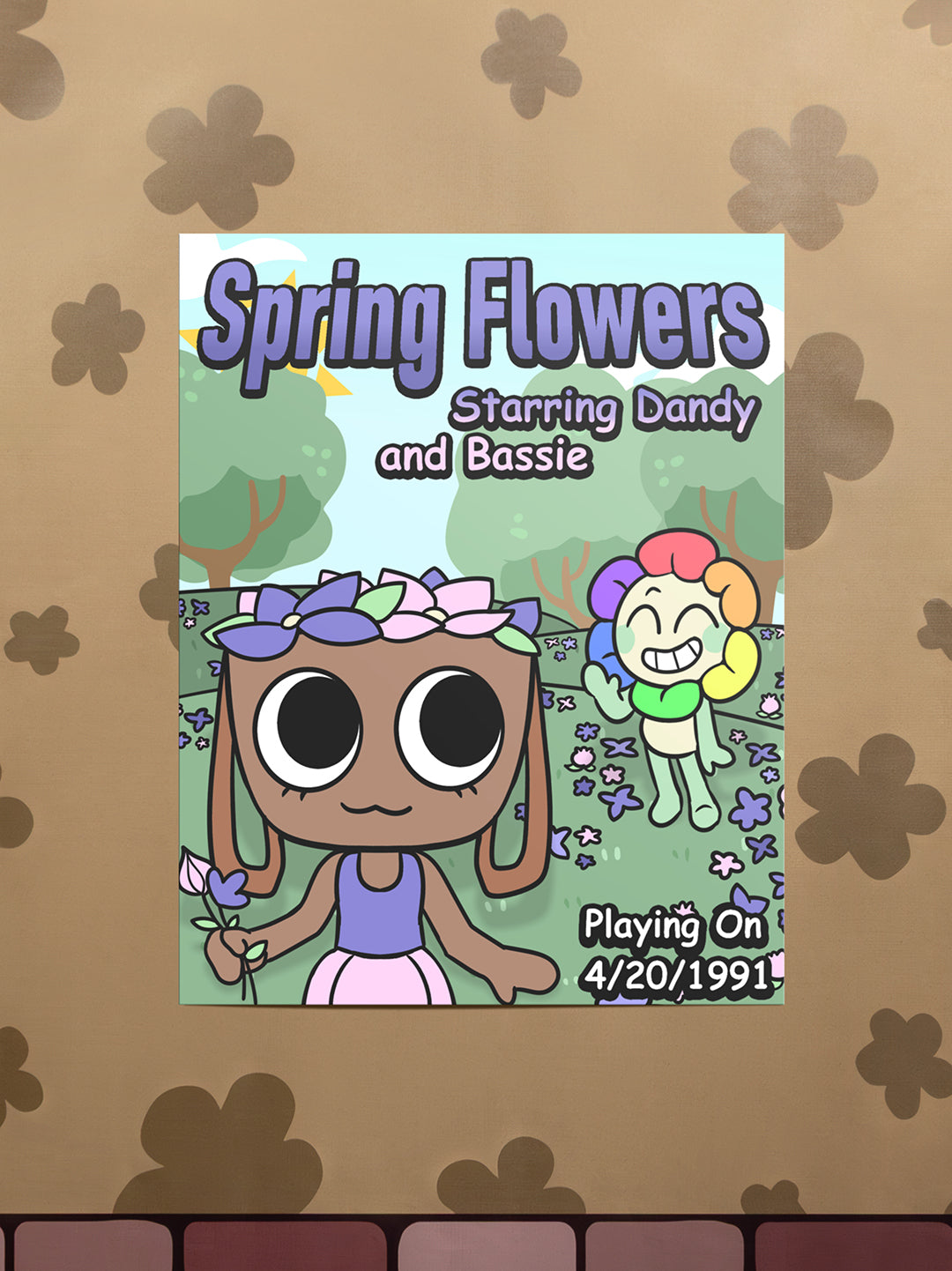 Dandy's World Bassie Spring Flowers 11” x 14” Poster