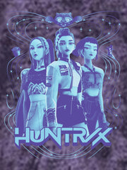 KPop Demon Hunters HUNTR/X Mineral Wash Adult Hoodie