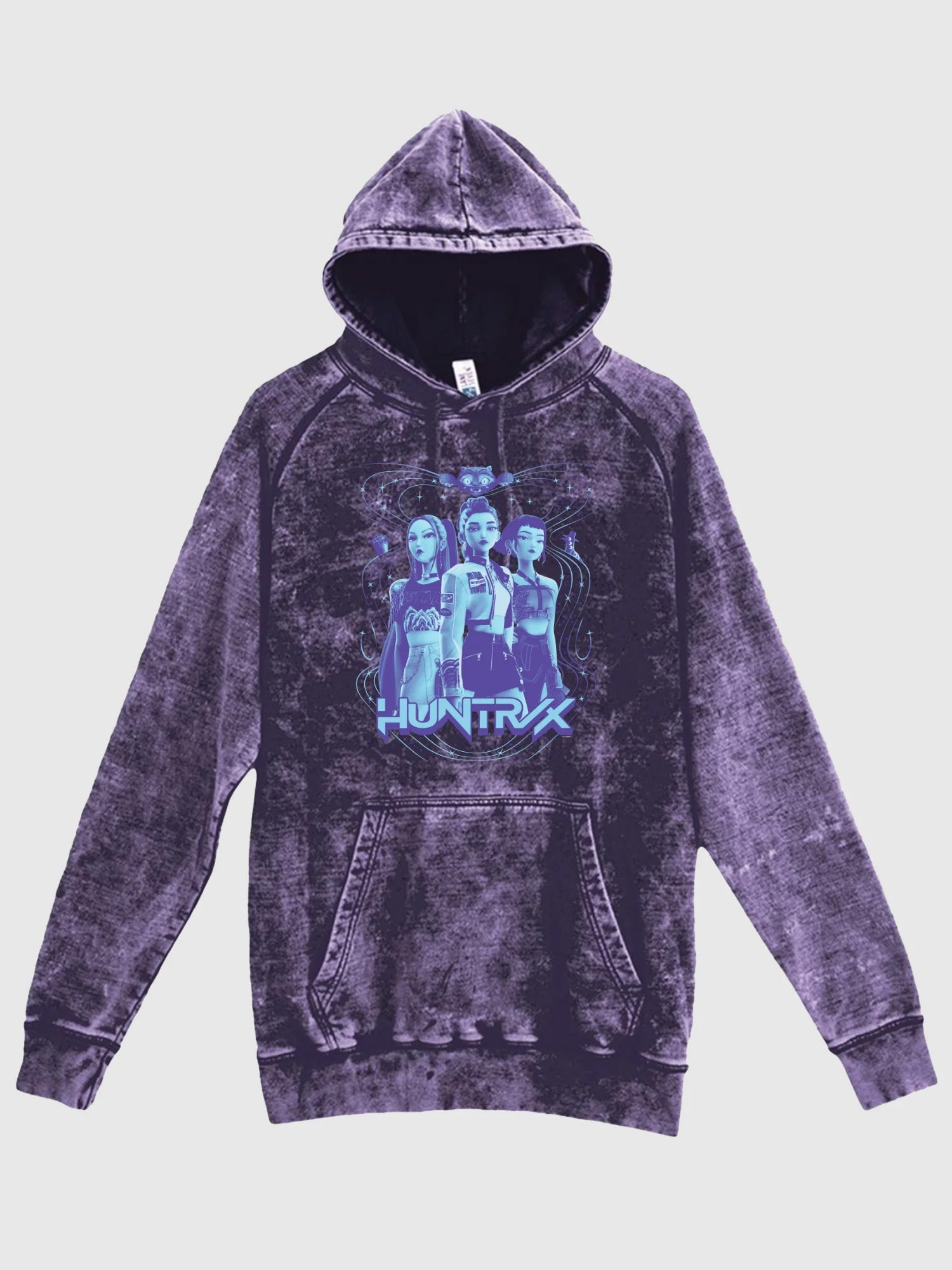 KPop Demon Hunters HUNTR/X Mineral Wash Adult Hoodie