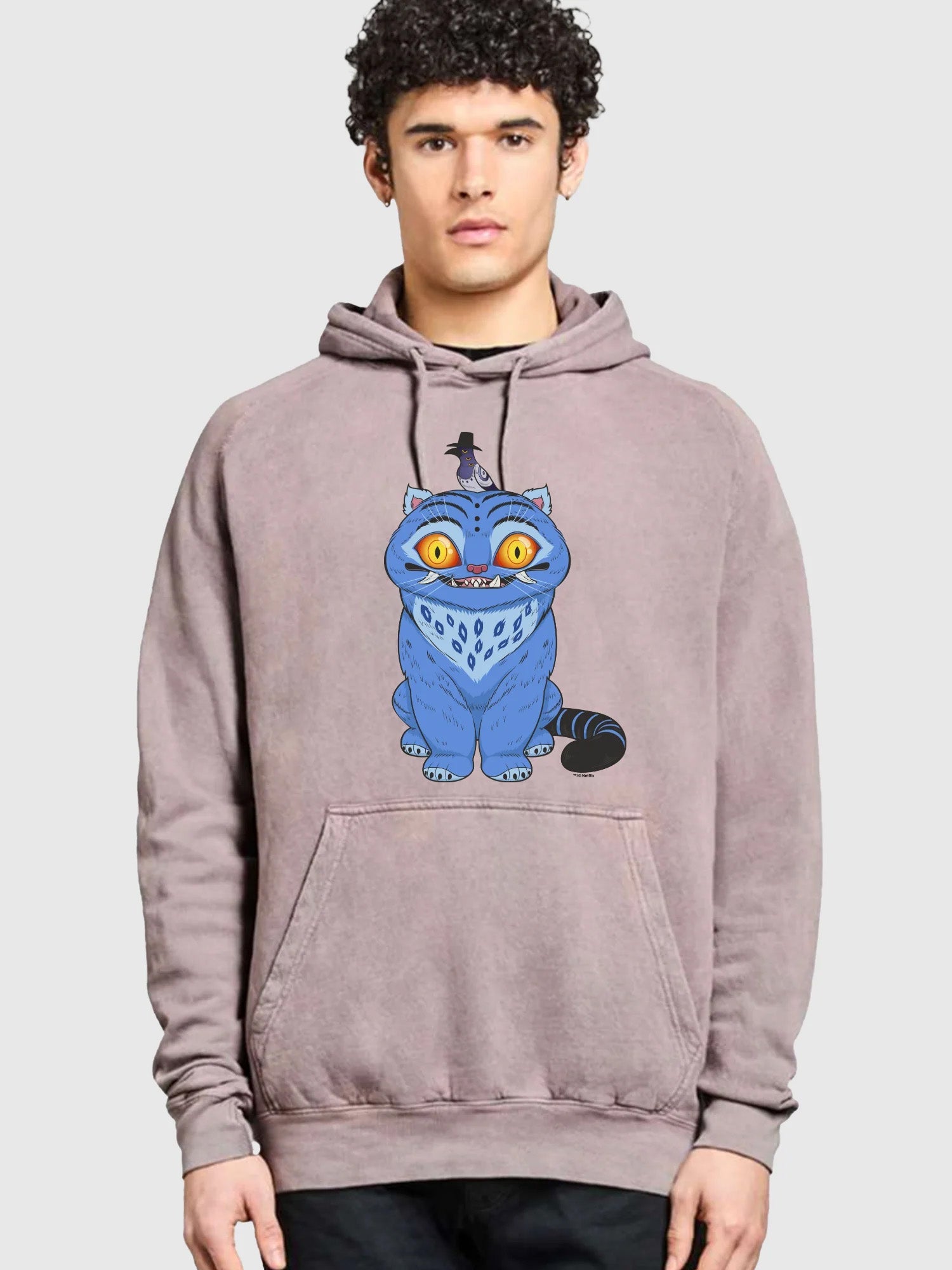 KPop Demon Hunters Derpy Mineral Wash Adult Hoodie