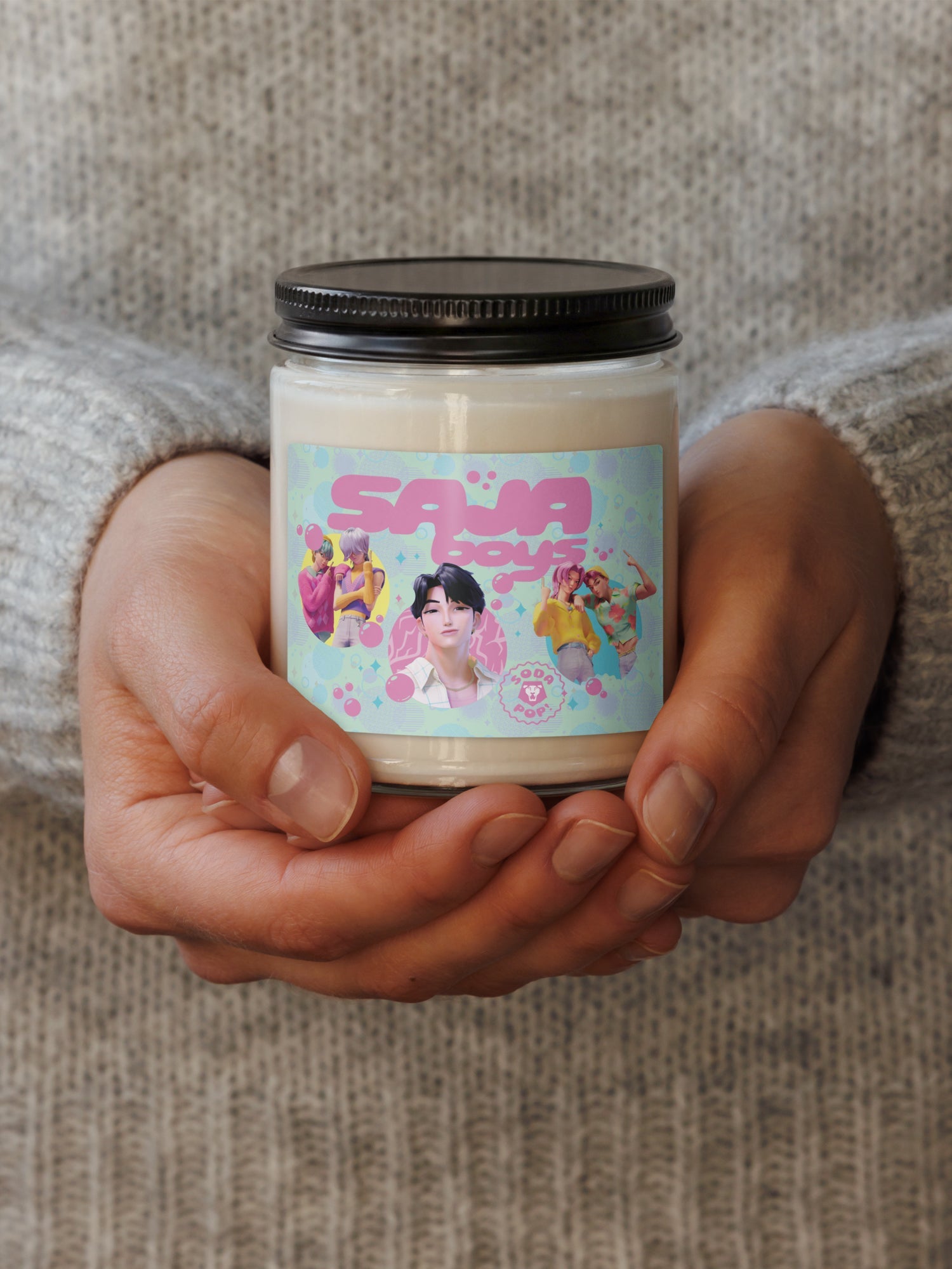 KPop Demon Hunters Scented Candle Saja Boys Soda Pop!