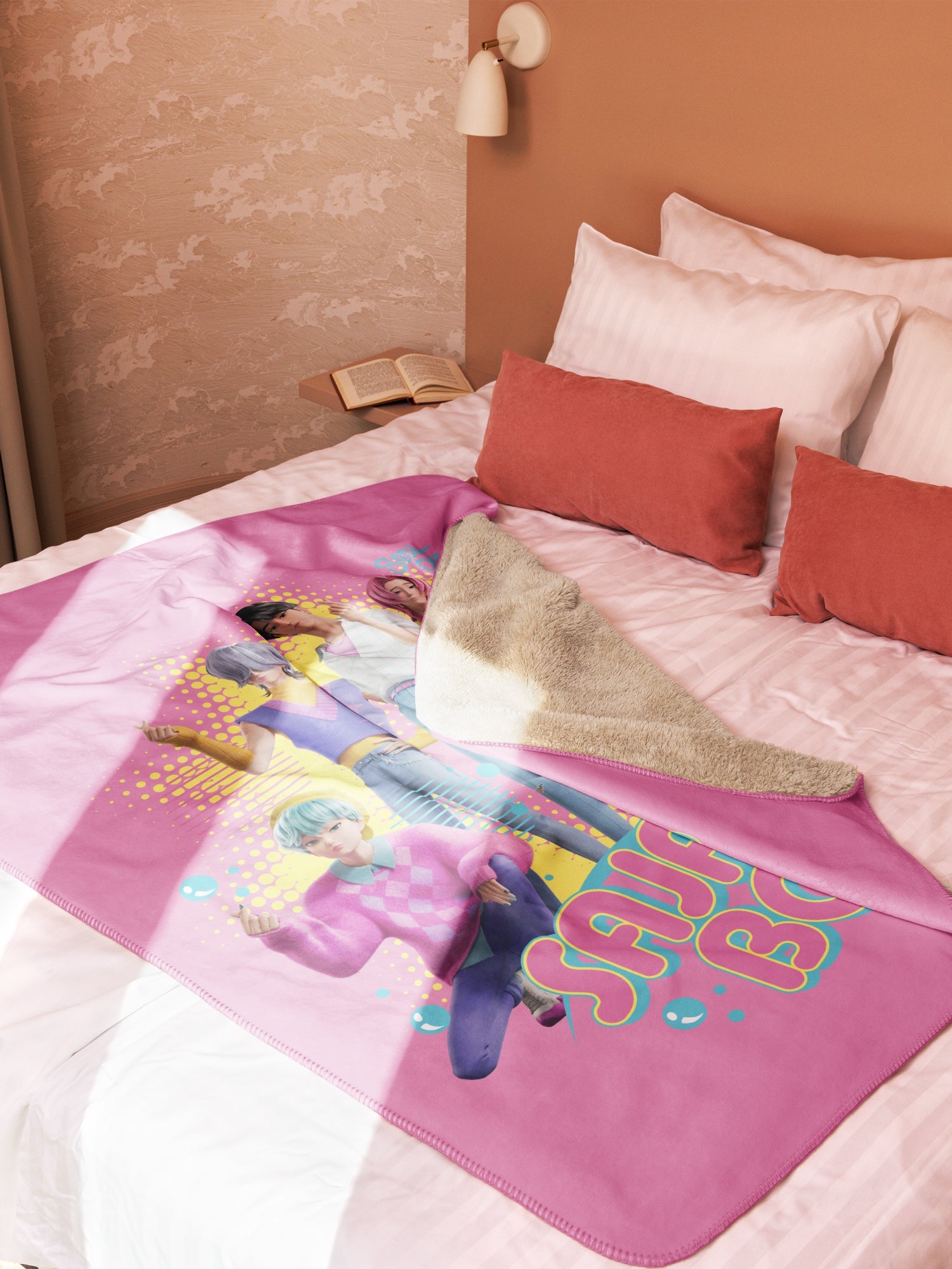 KPop Demon Hunters Personalized Blanket Saja Boys Soda Pop!