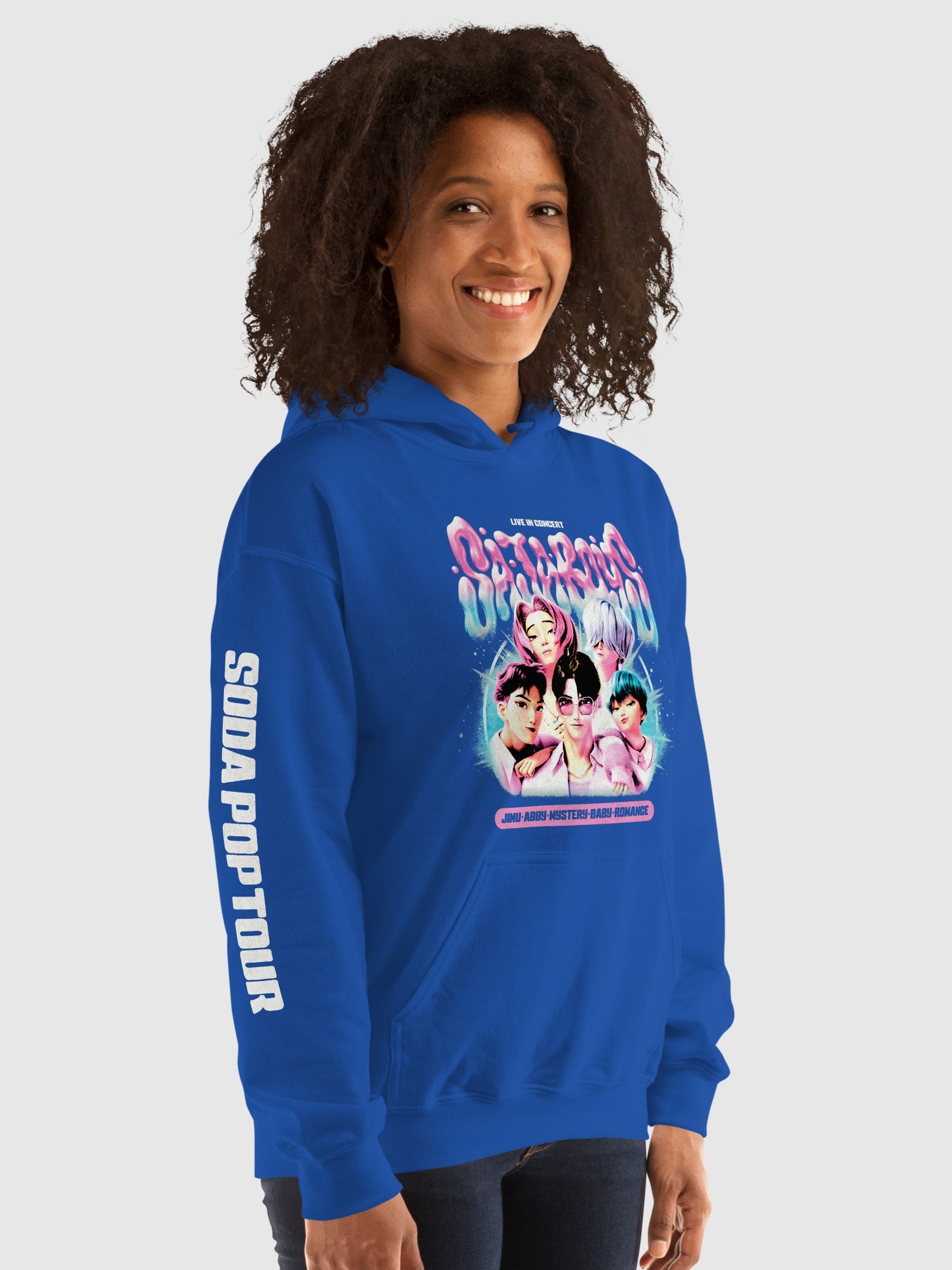 KPop Demon Hunters Hoodie Saja Boys Soda Pop! Tour