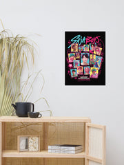 KPop Demon Hunters Poster Saja Boys Soda Pop! Scribble