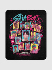 KPop Demon Hunters Blanket Saja Boys Soda Pop! Scribble