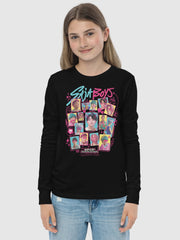 KPop Demon Hunters Kids Long Sleeve Shirt Saja Boys Soda Pop! Scribbles