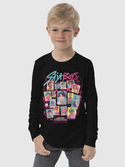 KPop Demon Hunters Kids Long Sleeve Shirt Saja Boys Soda Pop! Scribbles