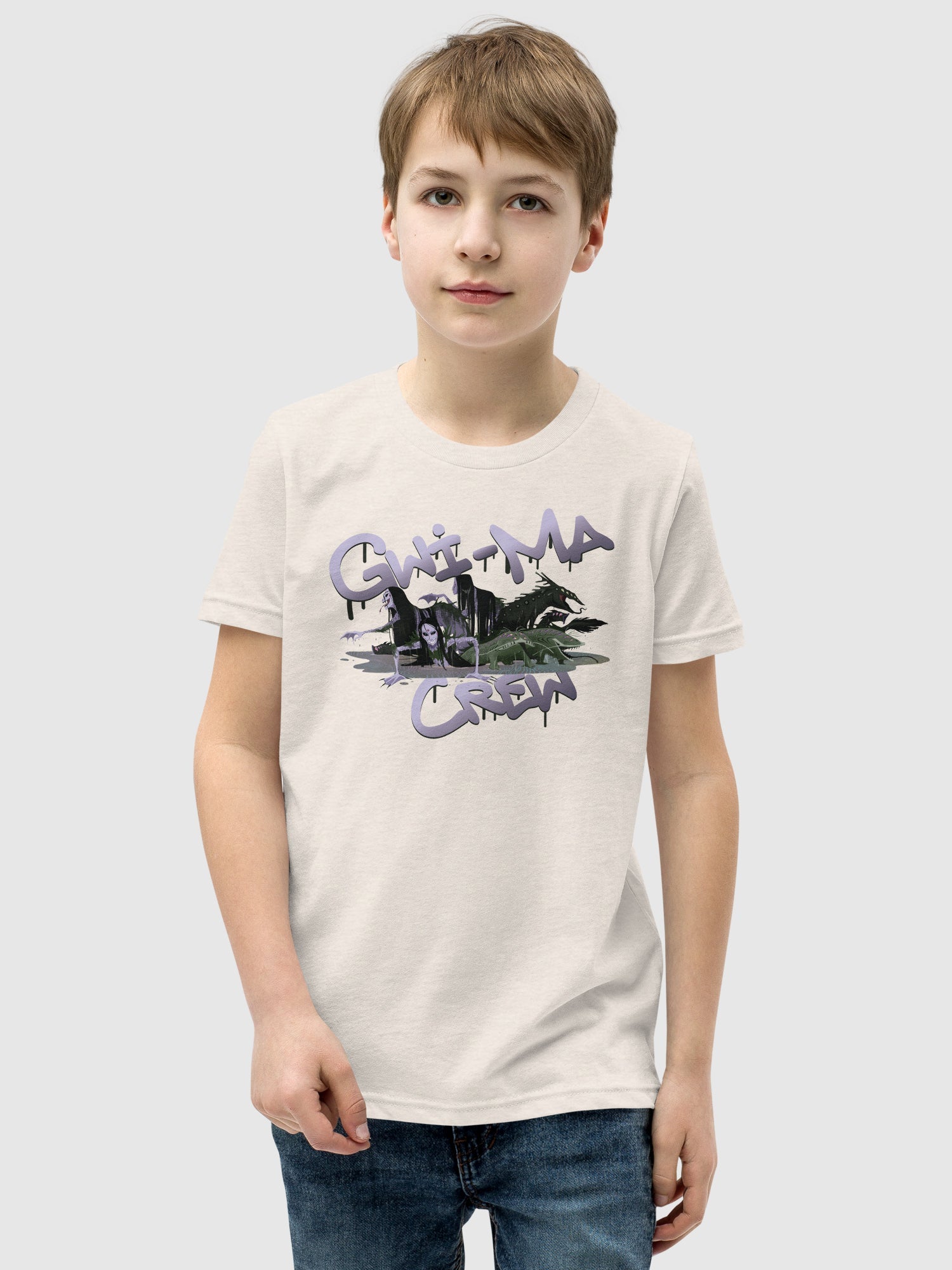 KPop Demon Hunters Gwi-Ma Crew Kids T-Shirt
