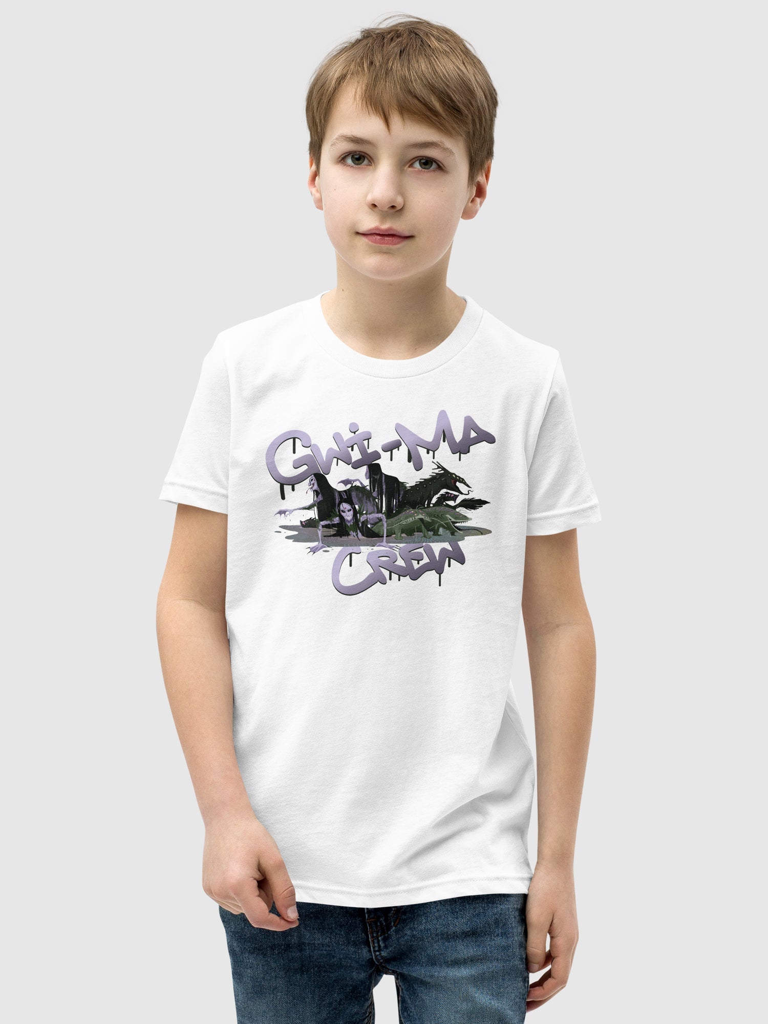 KPop Demon Hunters Gwi-Ma Crew Kids T-Shirt