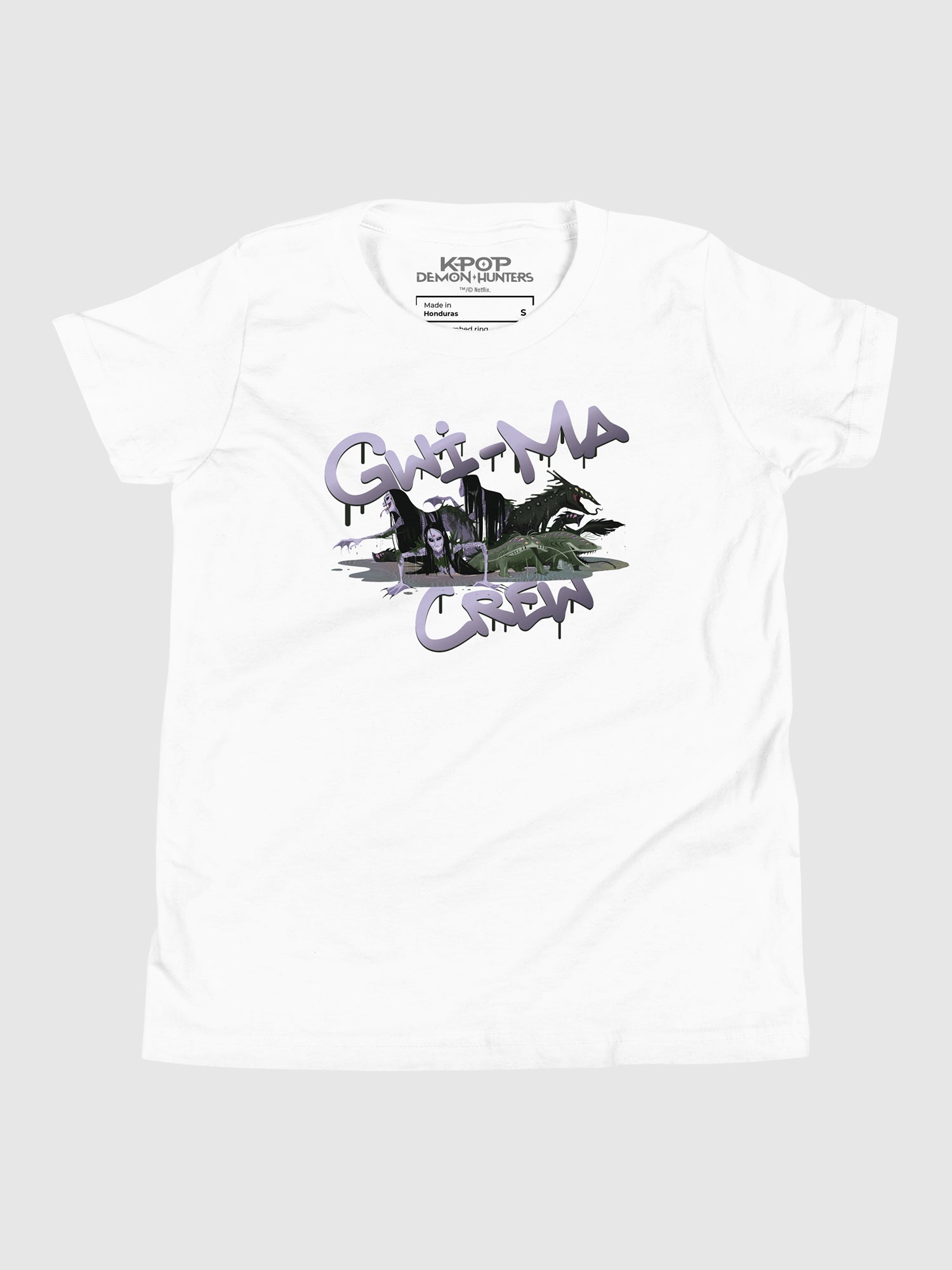 KPop Demon Hunters Gwi-Ma Crew Kids T-Shirt