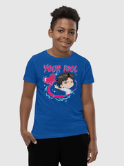KPop Demon Hunters Jinu Chibi Kids T-Shirt