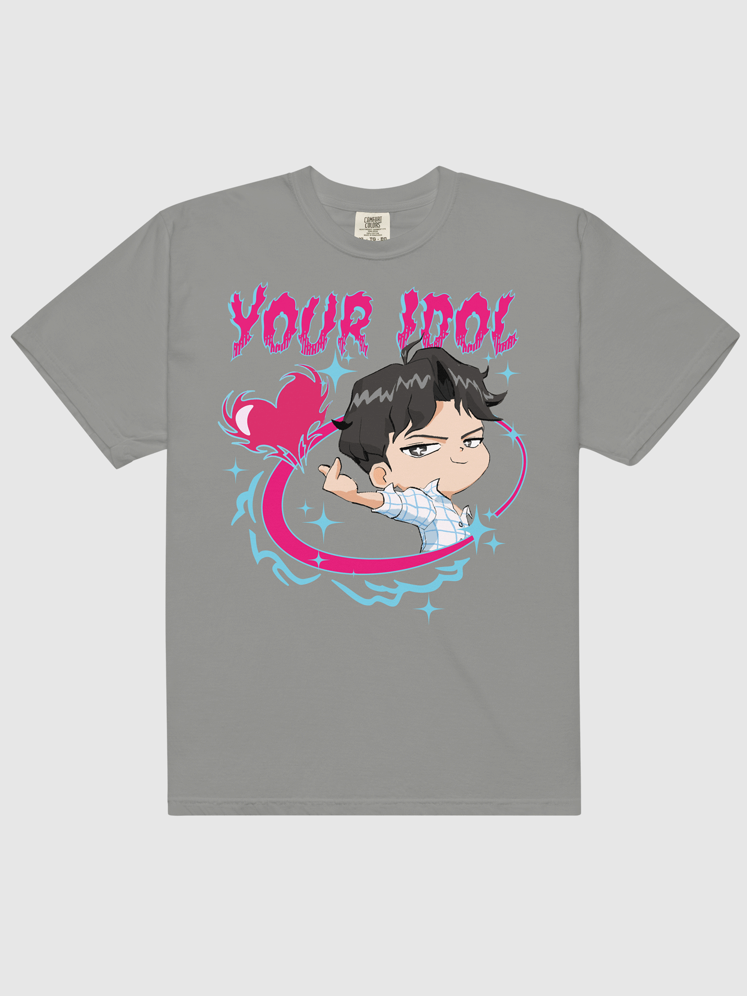 KPop Demon Hunters Jinu Chibi Comfort Colors T-Shirt
