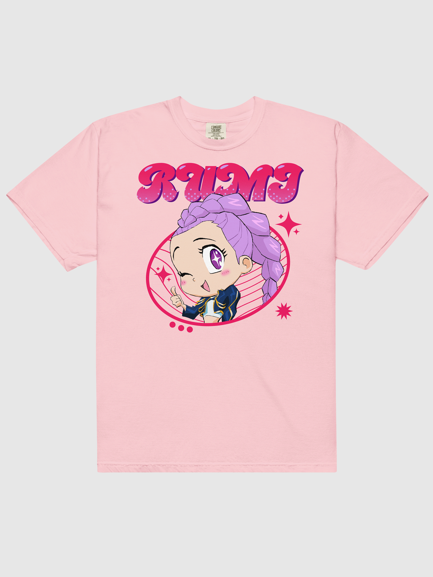 KPop Demon Hunters Rumi Chibi Comfort Colors T-Shirt