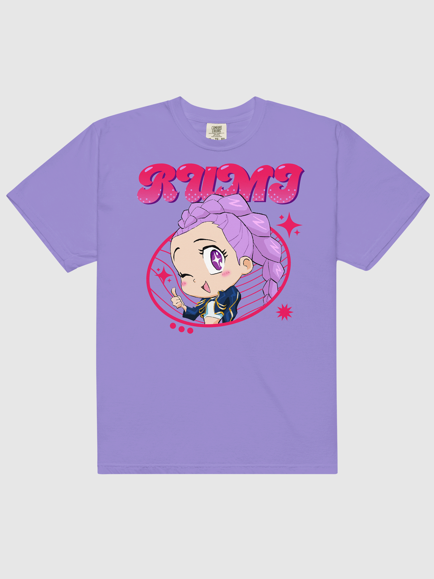 KPop Demon Hunters Rumi Chibi Comfort Colors T-Shirt