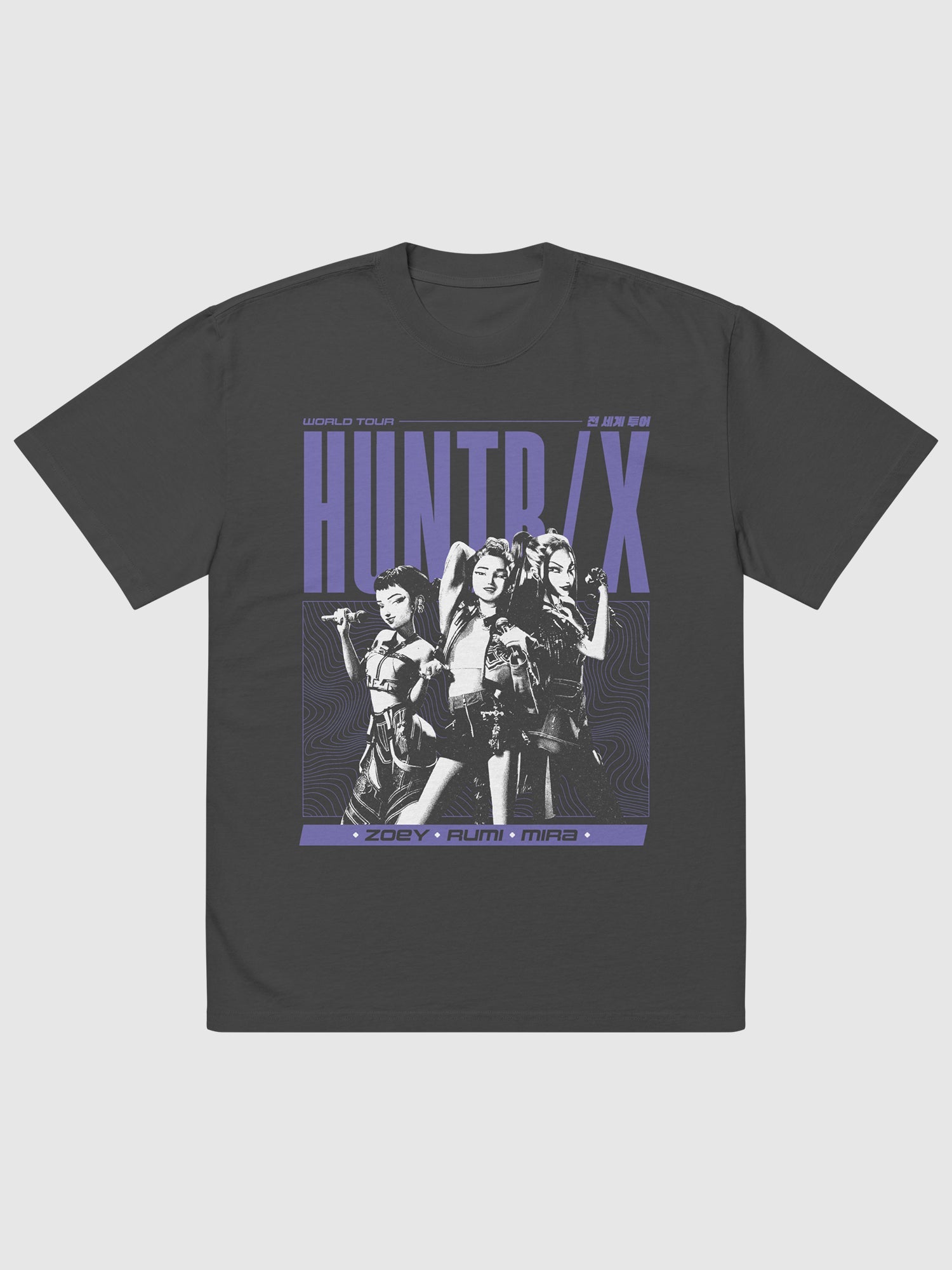 KPop Demon Hunters HUNTR/X World Tour Oversized T-Shirt