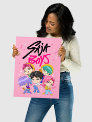 KPop Demon Hunters SAJA BOYS Chibi Poster
