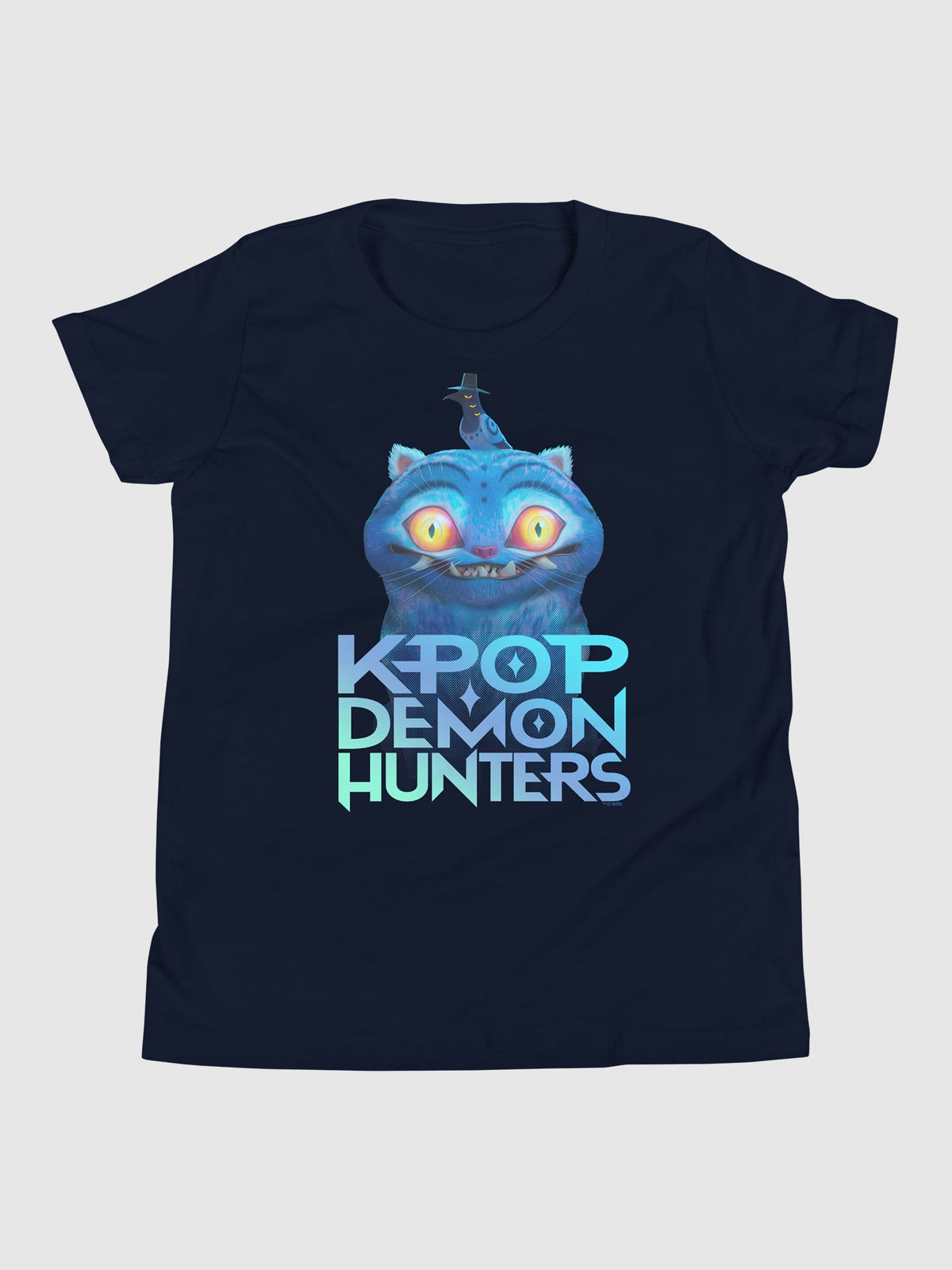 KPop Demon Hunters Derpy Tiger and Sussie Magpie Logo Kids T-Shirt