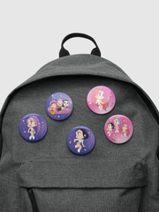 KPop Demon Hunters Chibi HUNTR/X Finale Pin Set