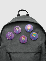 KPop Demon Hunters Chibi SAJA BOYS Soda Pop Pin Set