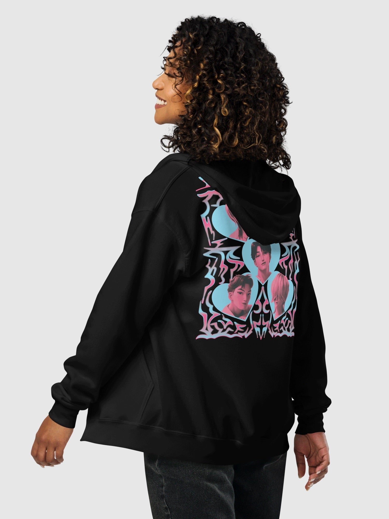 KPop Demon Hunters Zip Hoodie Saja Boys Love