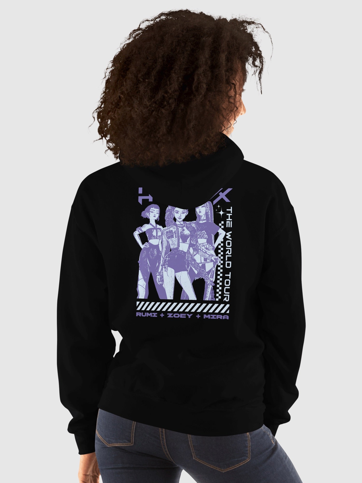 KPop Demon Hunters Hoodie HUNTR/X The World Tour