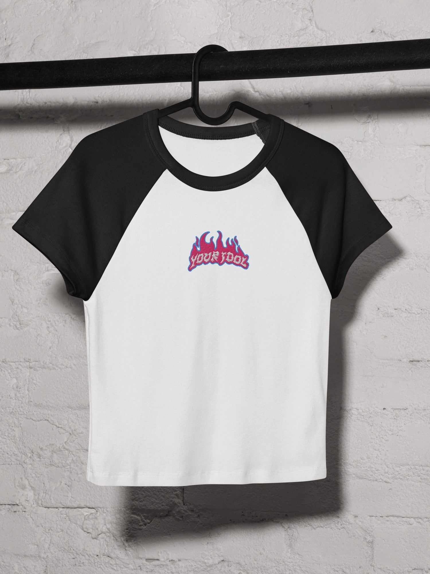 KPop Demon Hunters Embroidered Women's Raglan Baby Tee "Your Idol"