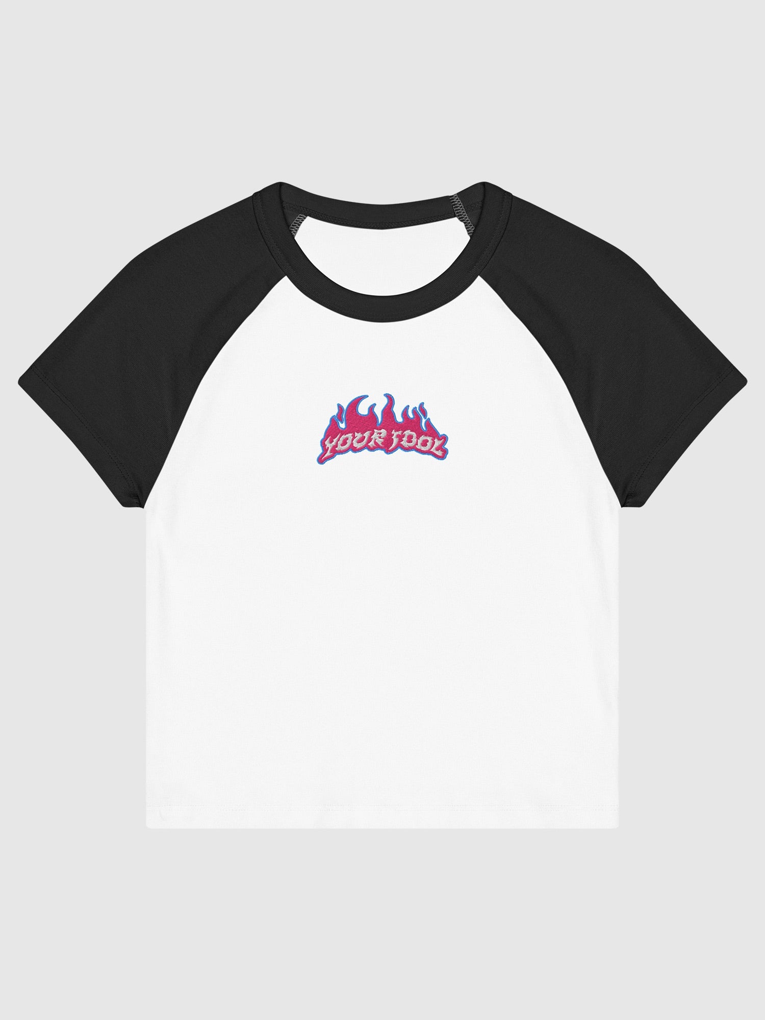 KPop Demon Hunters Embroidered Women's Raglan Baby Tee "Your Idol"
