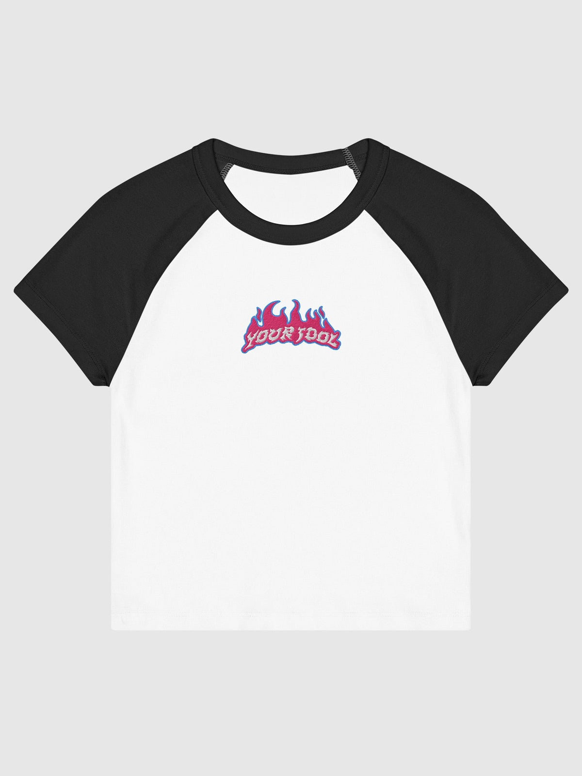 KPop Demon Hunters Embroidered Women's Raglan Baby Tee "Your Idol"