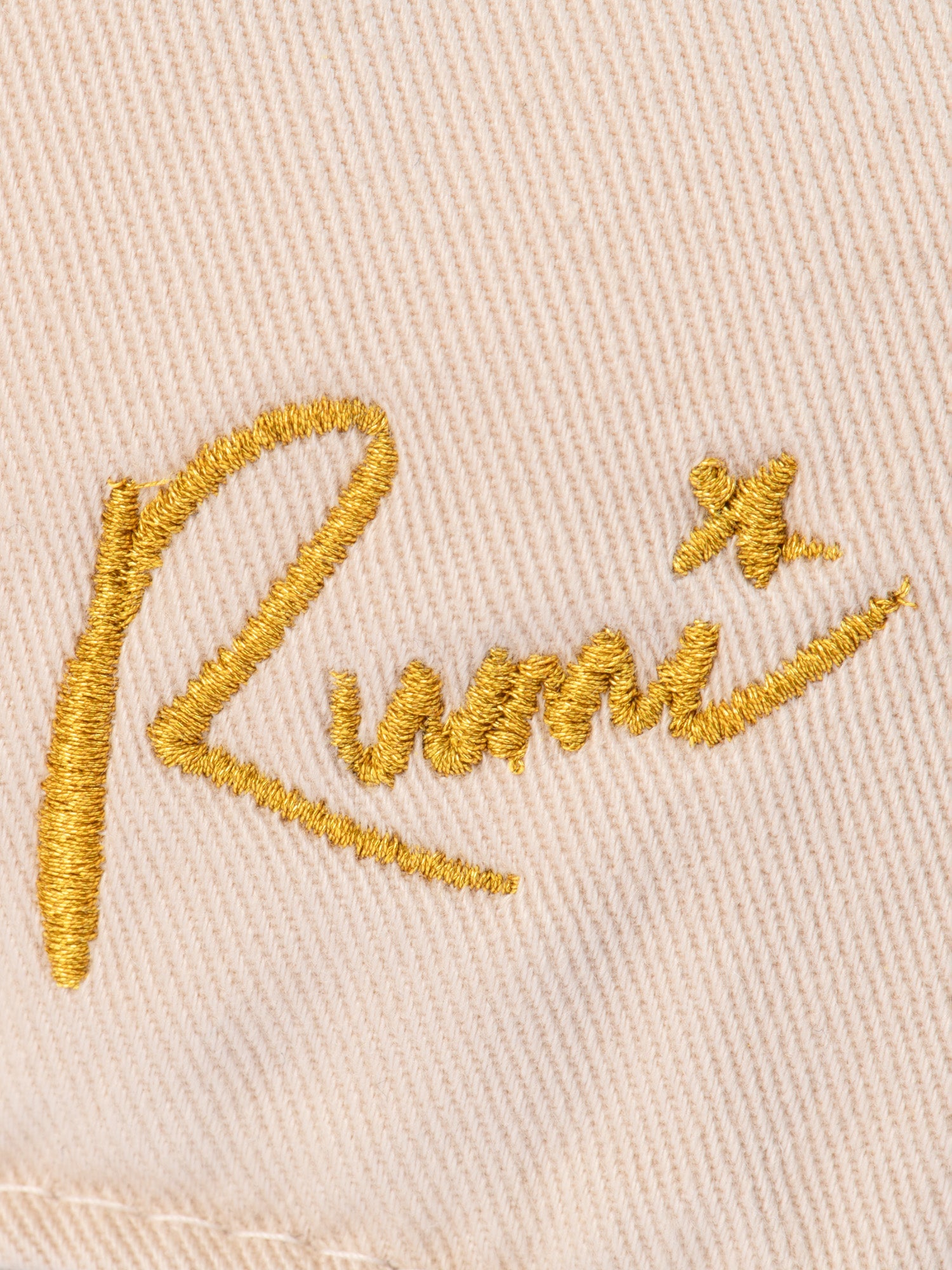 KPop Demon Hunters Gold Embroidered Youth Hat HUNTR/X Logo & Rumi Signature