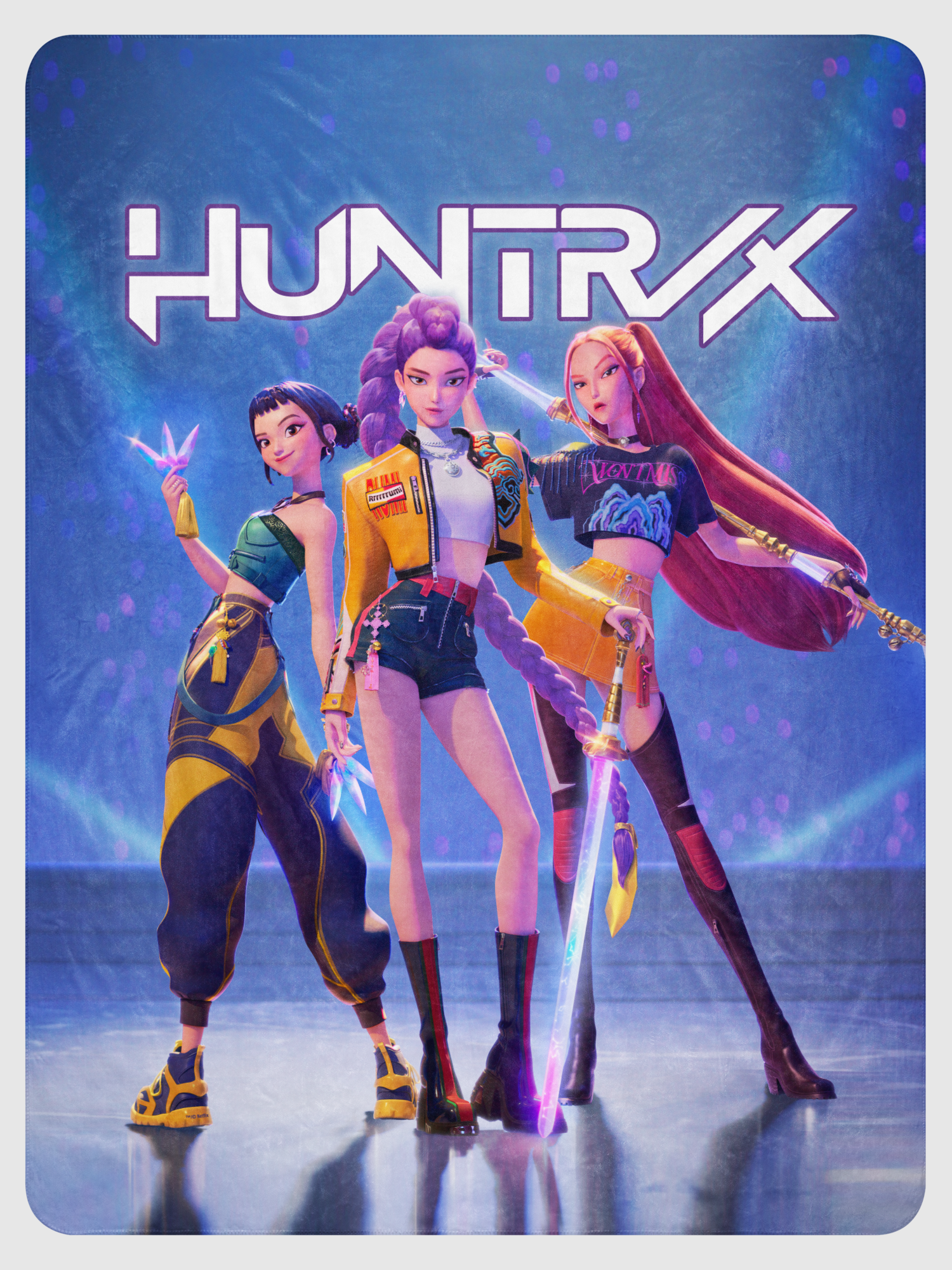 KPop Demon Hunters HUNTR/X Sherpa Blanket
