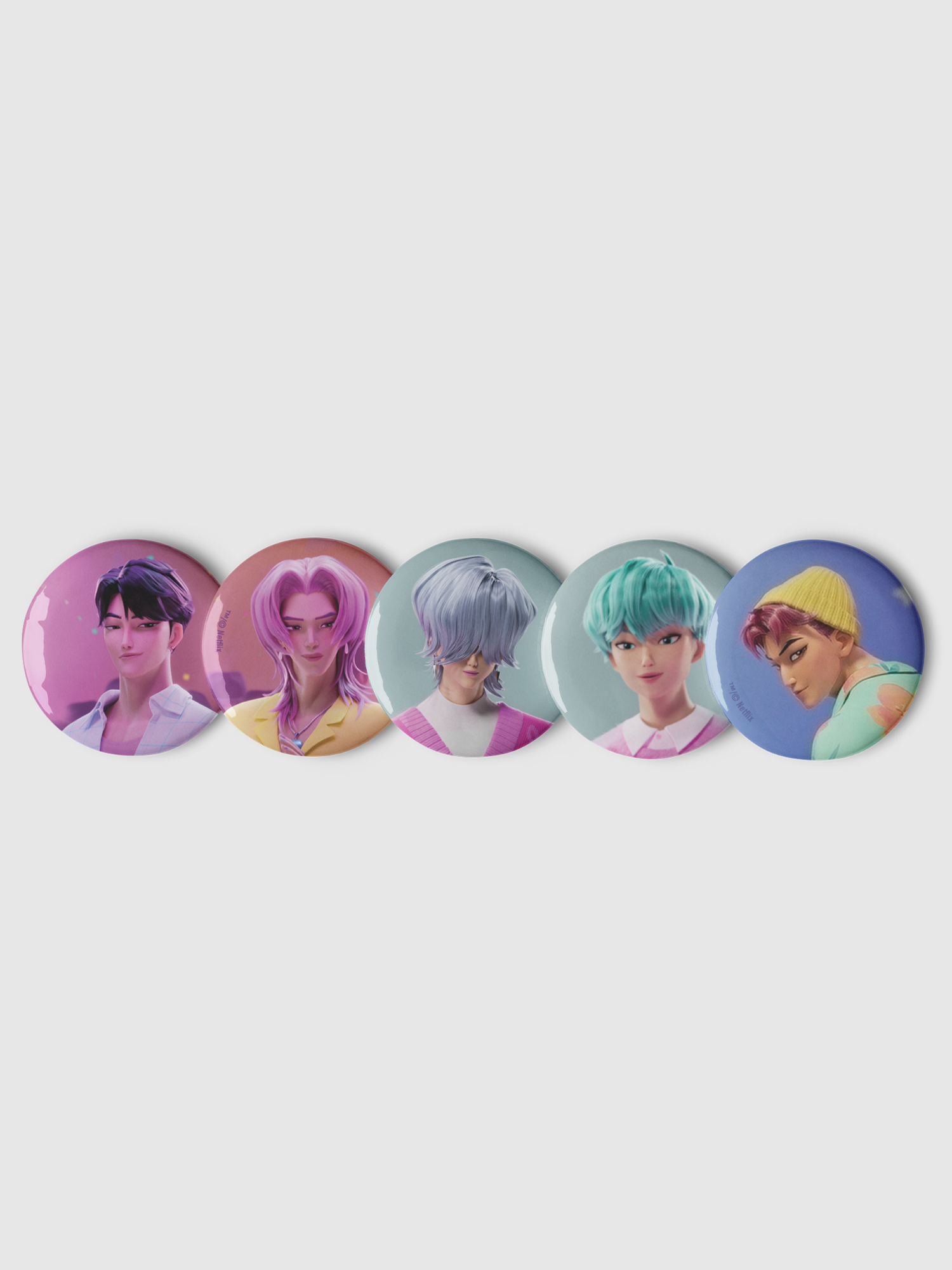 KPop Demon Hunters SAJA BOYS Pin Set