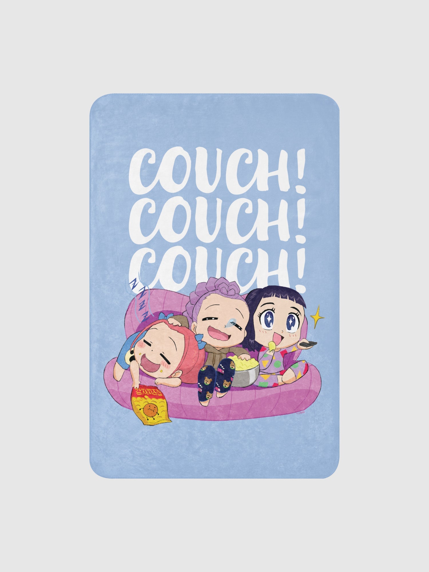 KPop Demon Hunters Couch! Couch! Couch! Sherpa Blanket