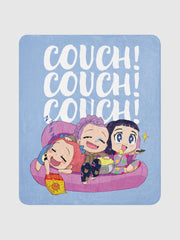 KPop Demon Hunters Couch! Couch! Couch! Sherpa Blanket