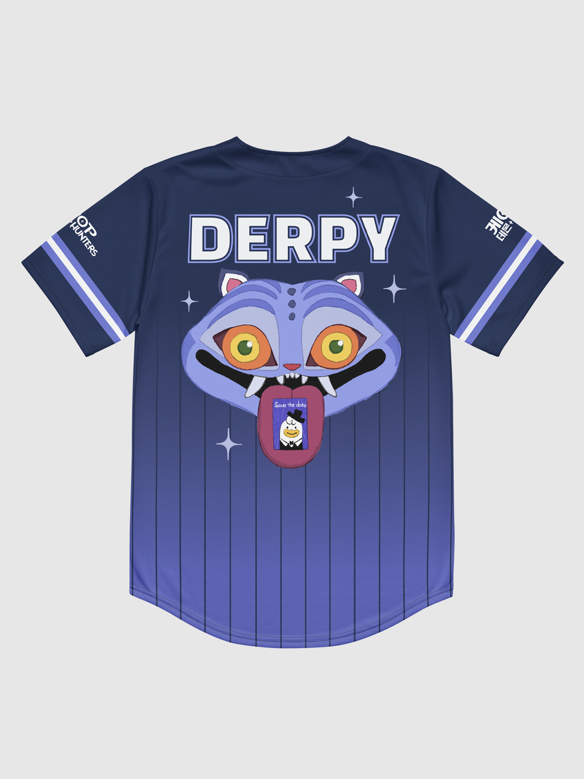 KPop Demon Hunters Derpy Tiger Baseball Jersey