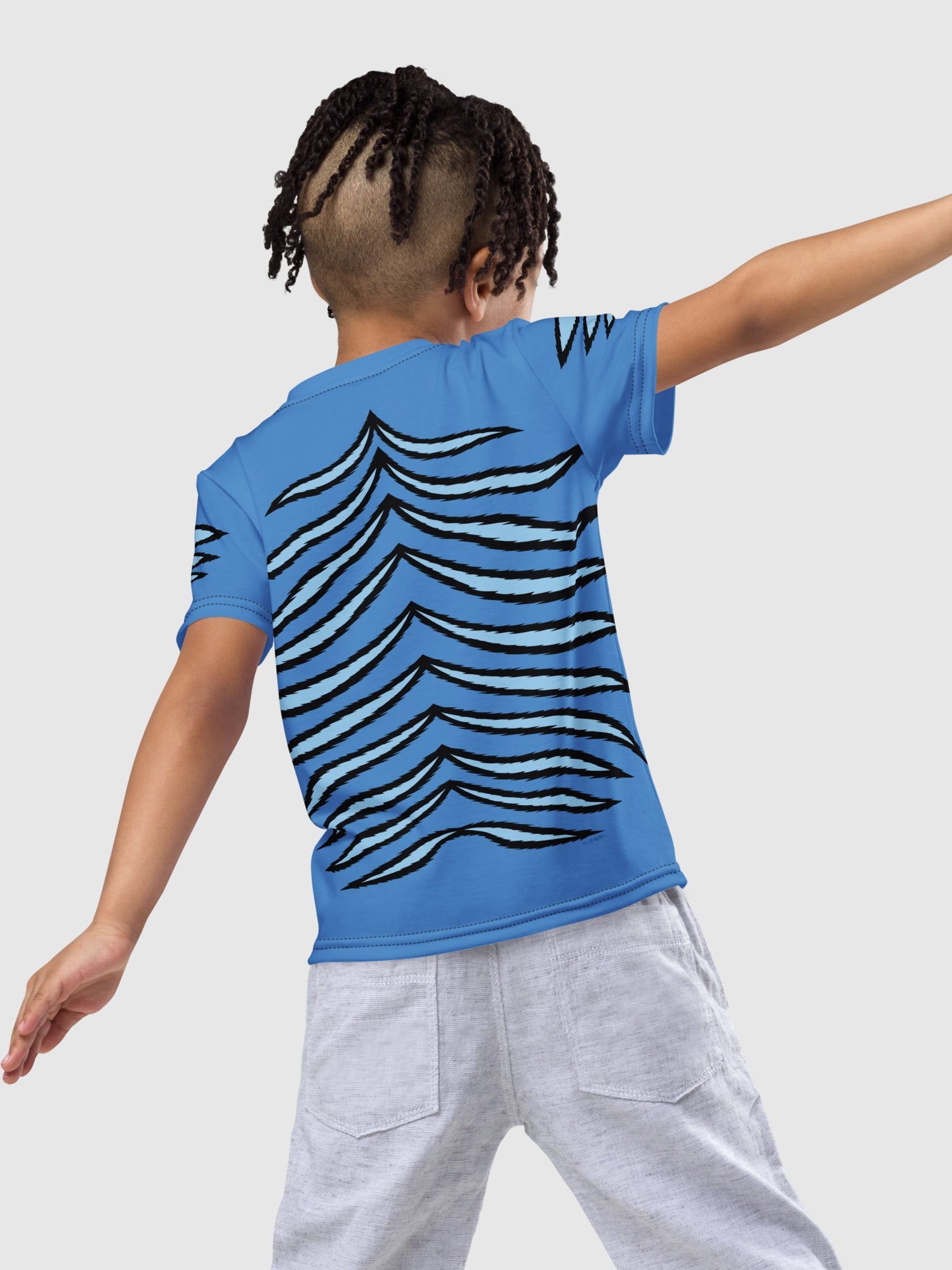KPop Demon Hunters Kids T-Shirt Derpy Tiger Stripes