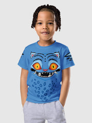 KPop Demon Hunters Kids T-Shirt Derpy Tiger Stripes