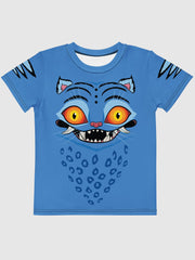 KPop Demon Hunters Kids T-Shirt Derpy Tiger Stripes