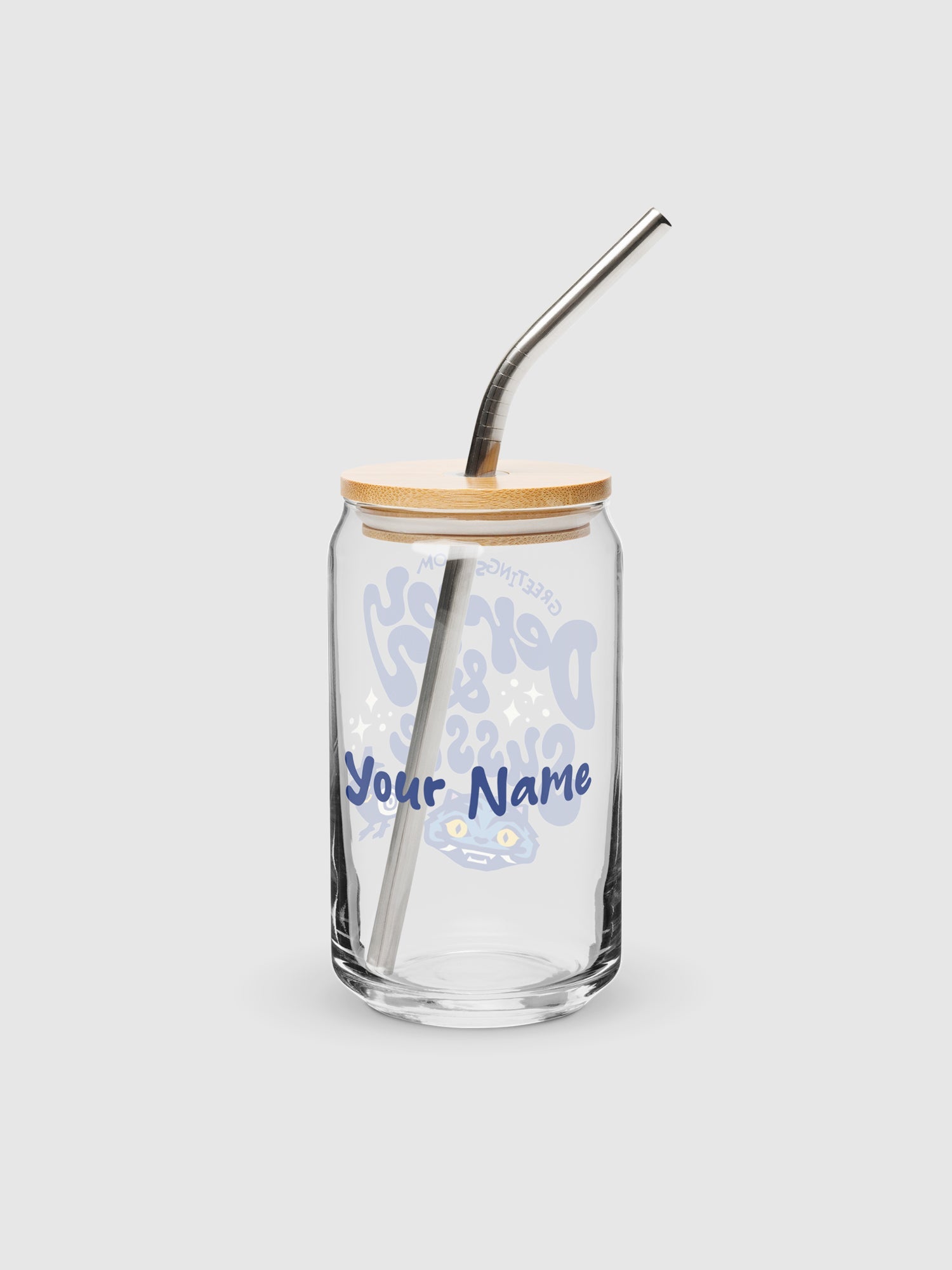 KPop Demon Hunters Personalized Can Shaped Glass Derpy & Sussie