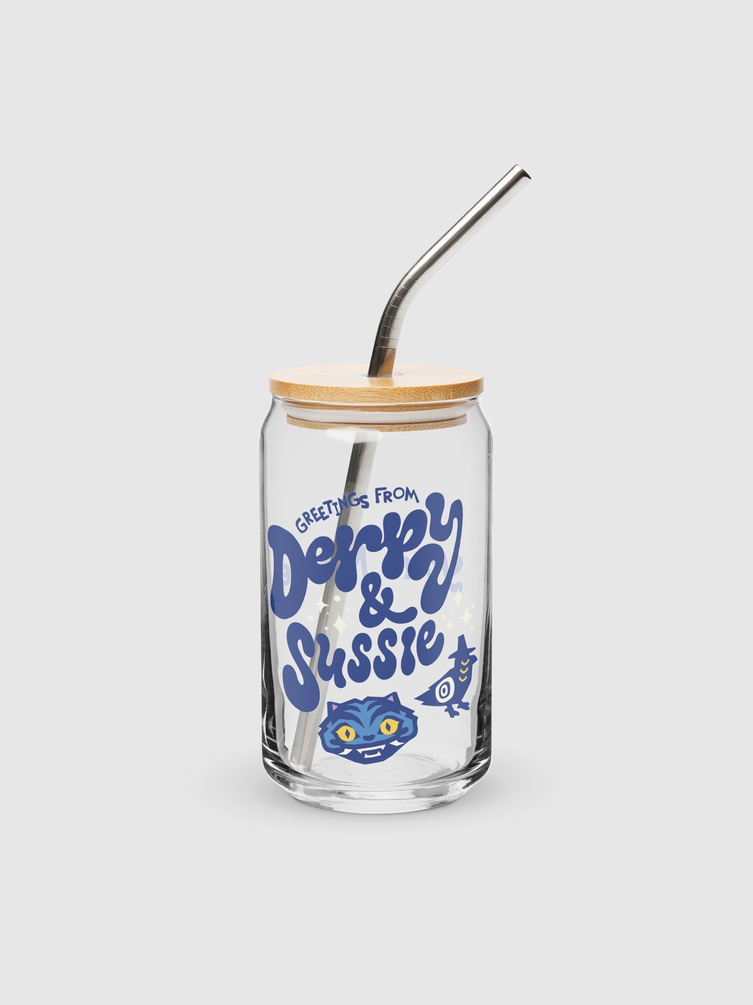 KPop Demon Hunters Personalized Can Shaped Glass Derpy & Sussie