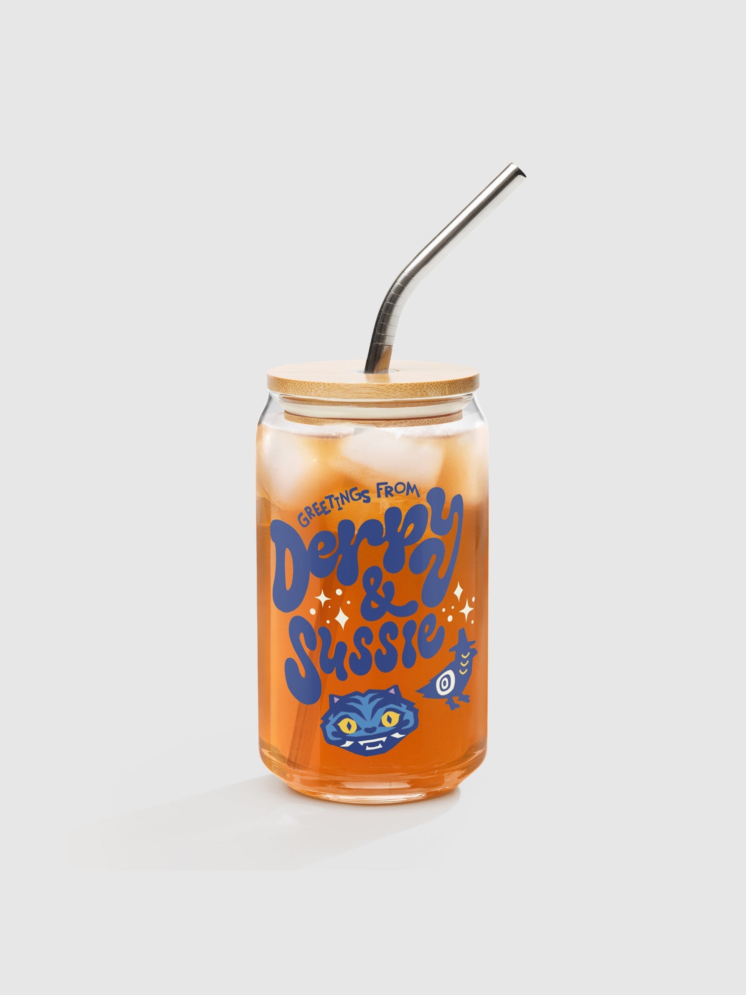 KPop Demon Hunters Personalized Can Shaped Glass Derpy & Sussie