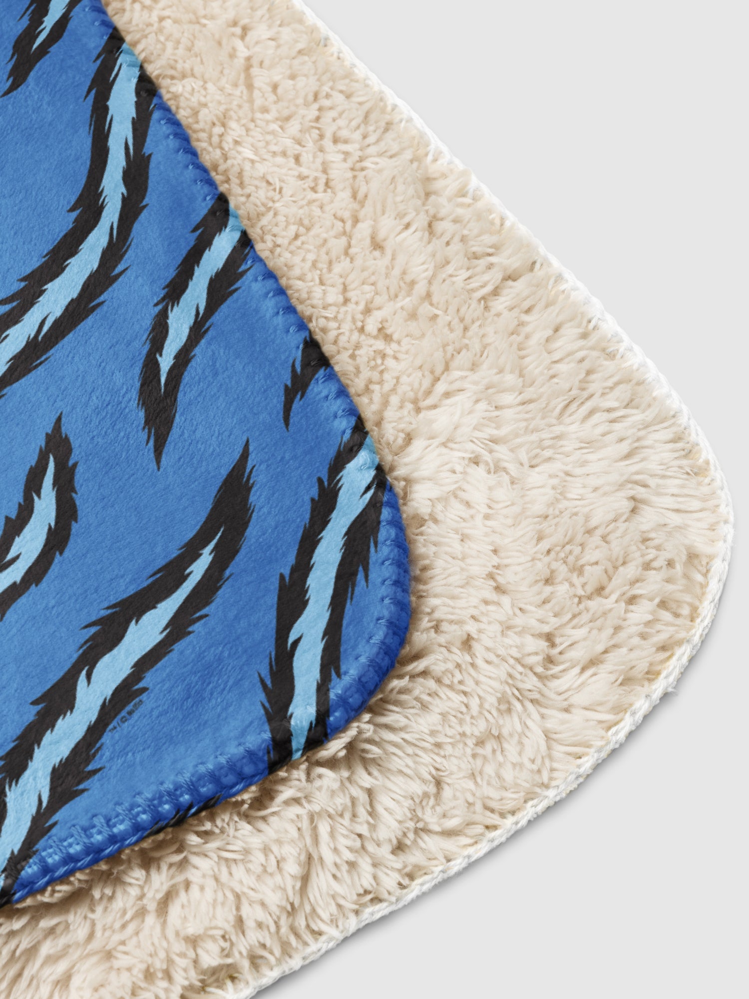 KPop Demon Hunters Sherpa Blanket Derpy Tiger Stripes