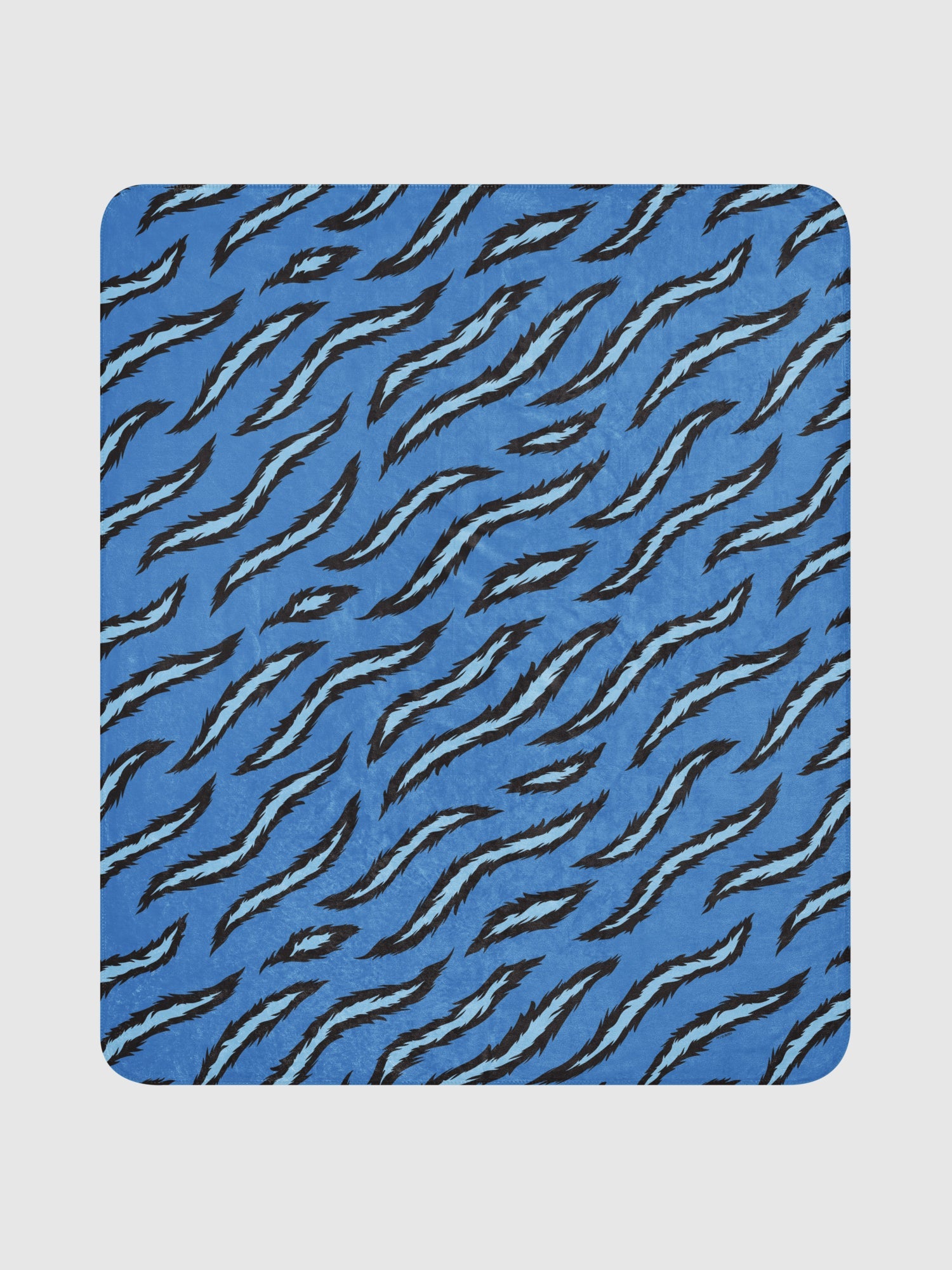 KPop Demon Hunters Sherpa Blanket Derpy Tiger Stripes