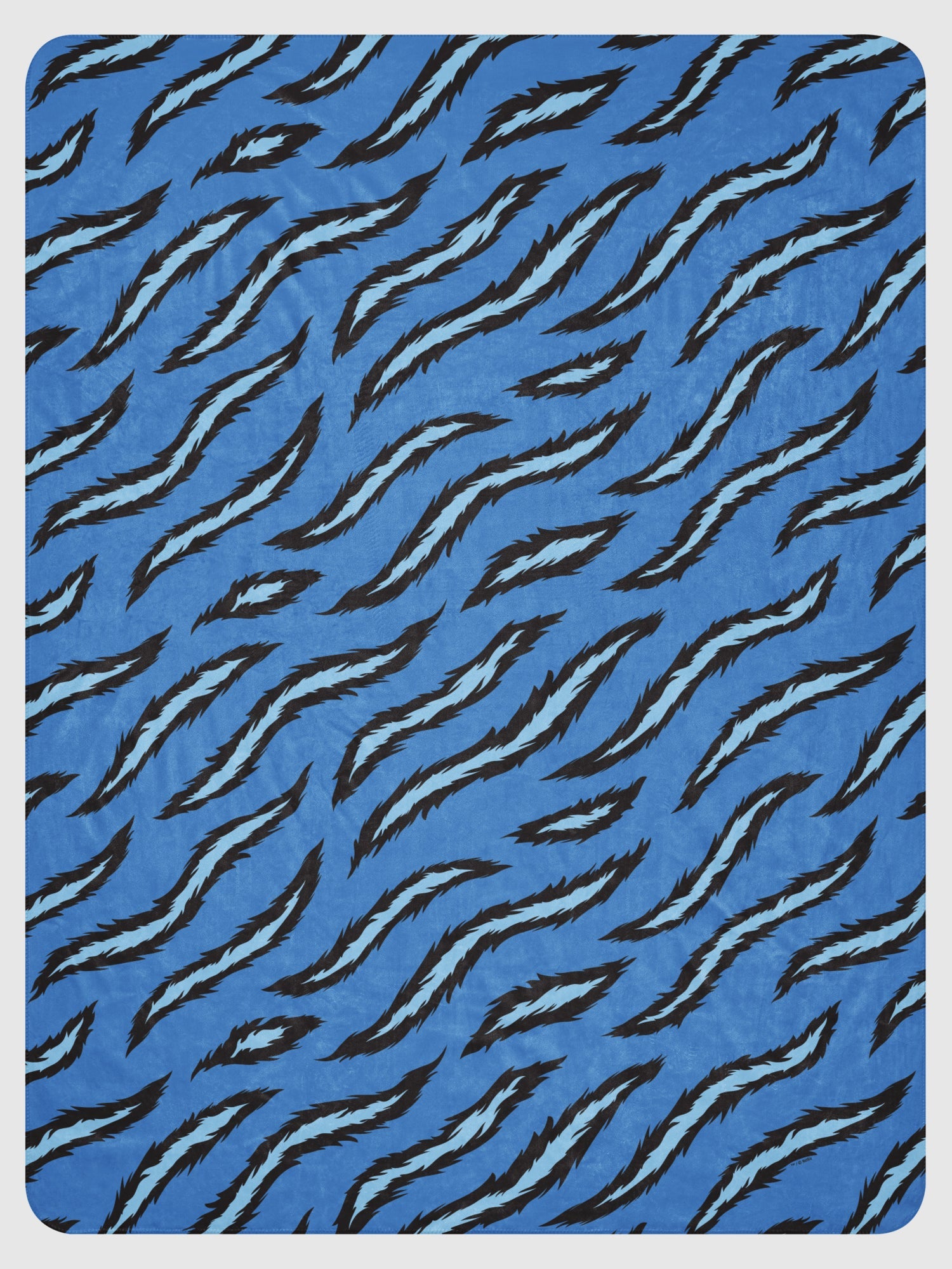 KPop Demon Hunters Sherpa Blanket Derpy Tiger Stripes
