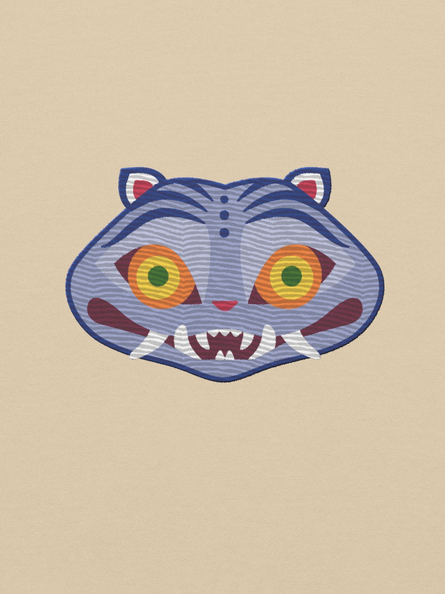 KPop Demon Hunters Derpy Tiger Embroidered Sweatshirt
