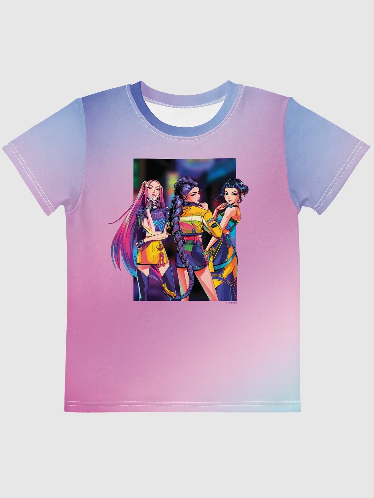 KPop Demon Hunters Kids T-Shirt HUNTR/X Electric Summer